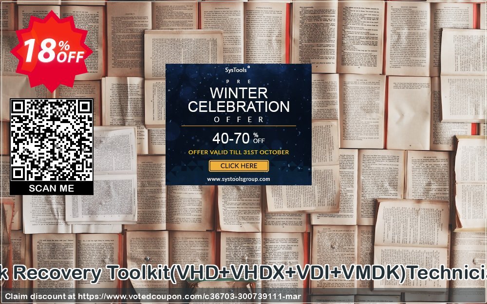 Virtual Disk Recovery Toolkit, VHD+VHDX+VDI+VMDK Technician Plan Coupon, discount Promotion code Virtual Disk Recovery Toolkit(VHD+VHDX+VDI+VMDK)Technician License. Promotion: Offer Virtual Disk Recovery Toolkit(VHD+VHDX+VDI+VMDK)Technician License special discount 