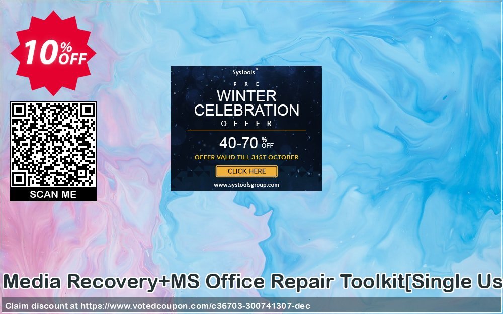 Removable Media Recovery+MS Office Repair Toolkit/Single User Plan/ Coupon Code Apr 2024, 10% OFF - VotedCoupon