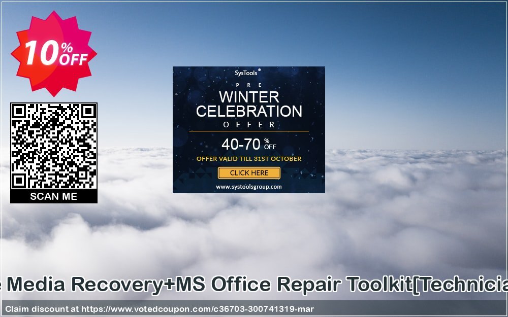 Removable Media Recovery+MS Office Repair Toolkit/Technician Plan/ Coupon, discount Promotion code Removable Media Recovery+MS Office Repair Toolkit[Technician License]. Promotion: Offer Removable Media Recovery+MS Office Repair Toolkit[Technician License] special discount 