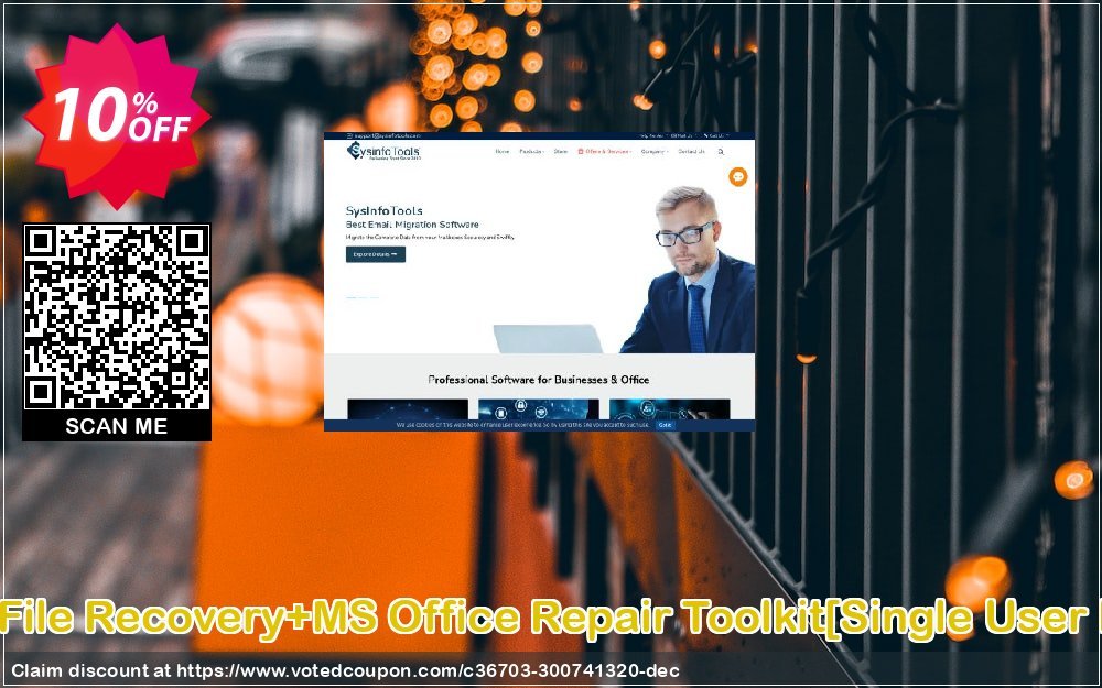 Deleted File Recovery+MS Office Repair Toolkit/Single User Plan/ Coupon, discount Promotion code Deleted File Recovery+MS Office Repair Toolkit[Single User License]. Promotion: Offer Deleted File Recovery+MS Office Repair Toolkit[Single User License] special discount 