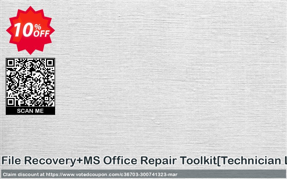 Deleted File Recovery+MS Office Repair Toolkit/Technician Plan/ Coupon Code Apr 2024, 10% OFF - VotedCoupon