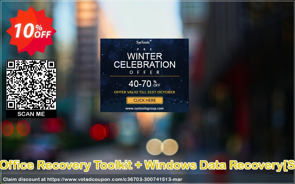 SysInfoTools Open Office Recovery Toolkit + WINDOWS Data Recovery/Single User Plan/ Coupon, discount Promotion code SysInfoTools Open Office Recovery Toolkit + Windows Data Recovery[Single User License]. Promotion: Offer SysInfoTools Open Office Recovery Toolkit + Windows Data Recovery[Single User License] special discount 