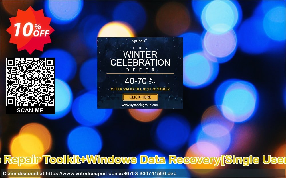 MS Office Repair Toolkit+WINDOWS Data Recovery/Single User Plan/ Coupon Code Apr 2024, 10% OFF - VotedCoupon