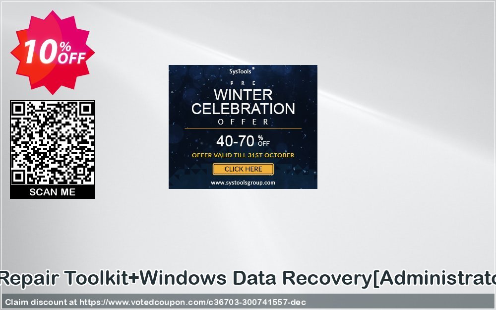 MS Office Repair Toolkit+WINDOWS Data Recovery/Administrator Plan/ Coupon Code Apr 2024, 10% OFF - VotedCoupon