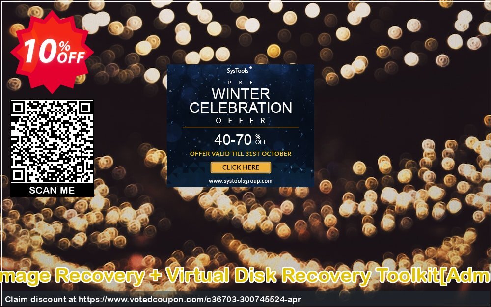 Volume and HDD Image Recovery + Virtual Disk Recovery Toolkit/Administrator Plan/ Coupon Code Apr 2024, 10% OFF - VotedCoupon