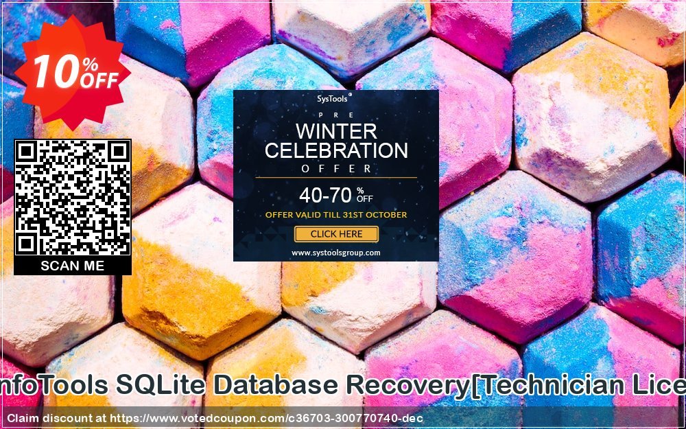 SysInfoTools SQLite Database Recovery/Technician Plan/ Coupon, discount Promotion code SysInfoTools SQLite Database Recovery[Technician License]. Promotion: Offer SysInfoTools SQLite Database Recovery[Technician License] special discount 