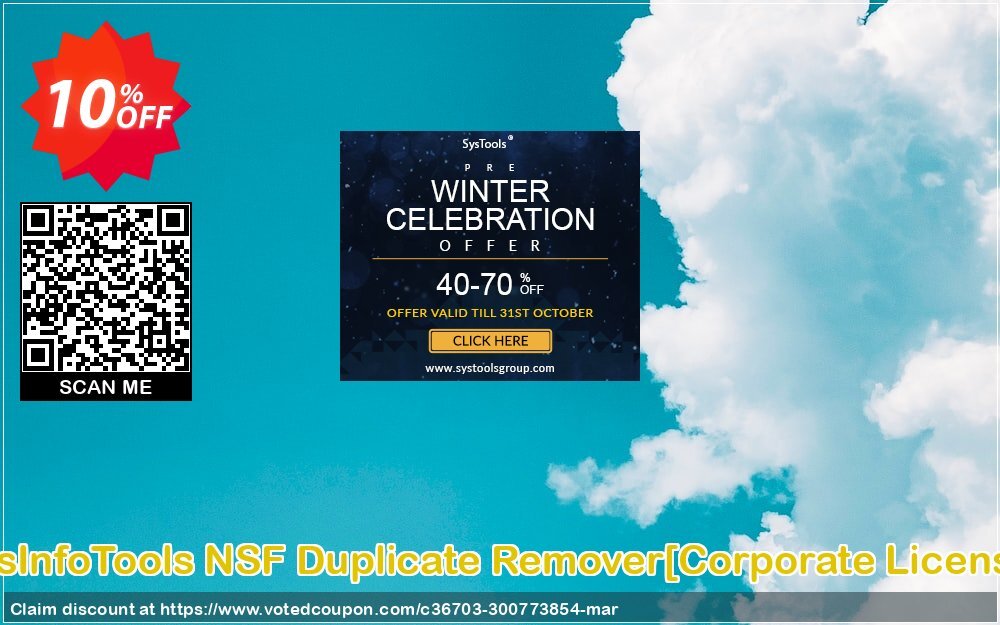 SysInfoTools NSF Duplicate Remover/Corporate Plan/ Coupon Code Apr 2024, 10% OFF - VotedCoupon