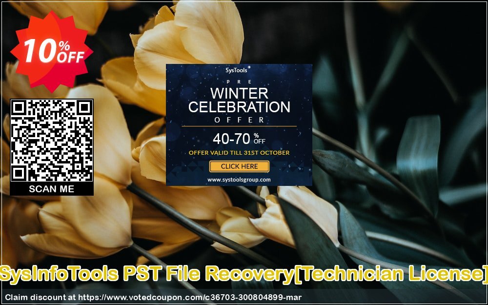 SysInfoTools PST File Recovery/Technician Plan/ Coupon Code Apr 2024, 10% OFF - VotedCoupon