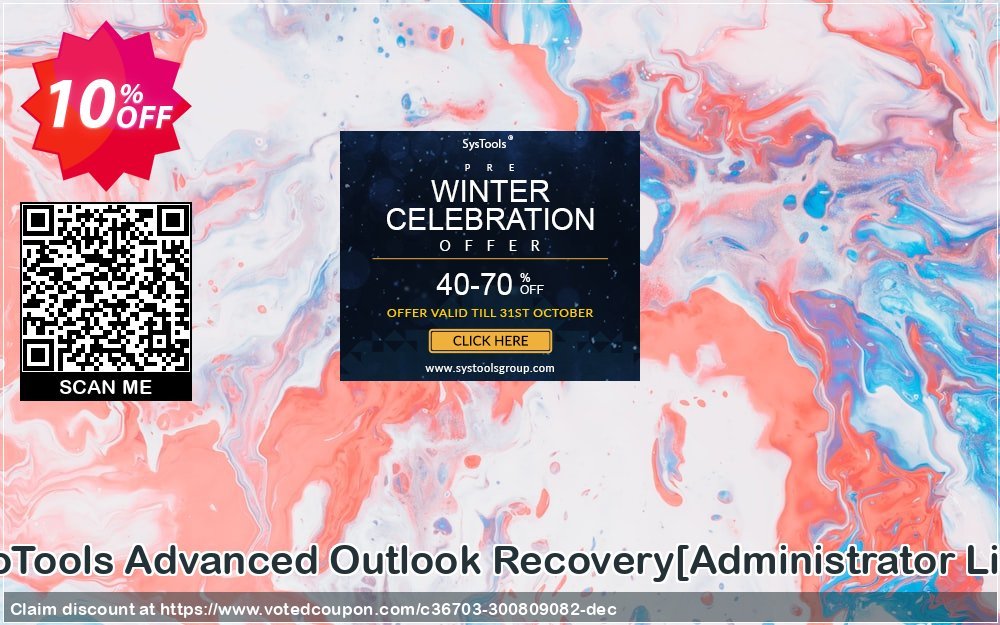 SysInfoTools Advanced Outlook Recovery/Administrator Plan/ Coupon Code Apr 2024, 10% OFF - VotedCoupon