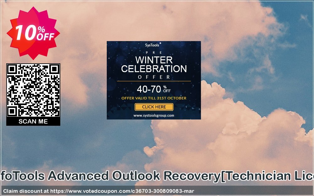 SysInfoTools Advanced Outlook Recovery/Technician Plan/ Coupon, discount Promotion code SysInfoTools Advanced Outlook Recovery[Technician License]. Promotion: Offer SysInfoTools Advanced Outlook Recovery[Technician License] special discount 