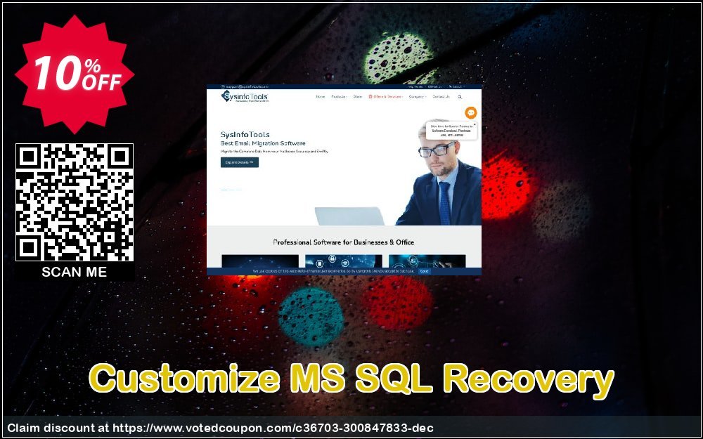 Customize MS SQL Recovery Coupon, discount Promotion code Customize MS SQL Recovery. Promotion: Offer Customize MS SQL Recovery special discount 