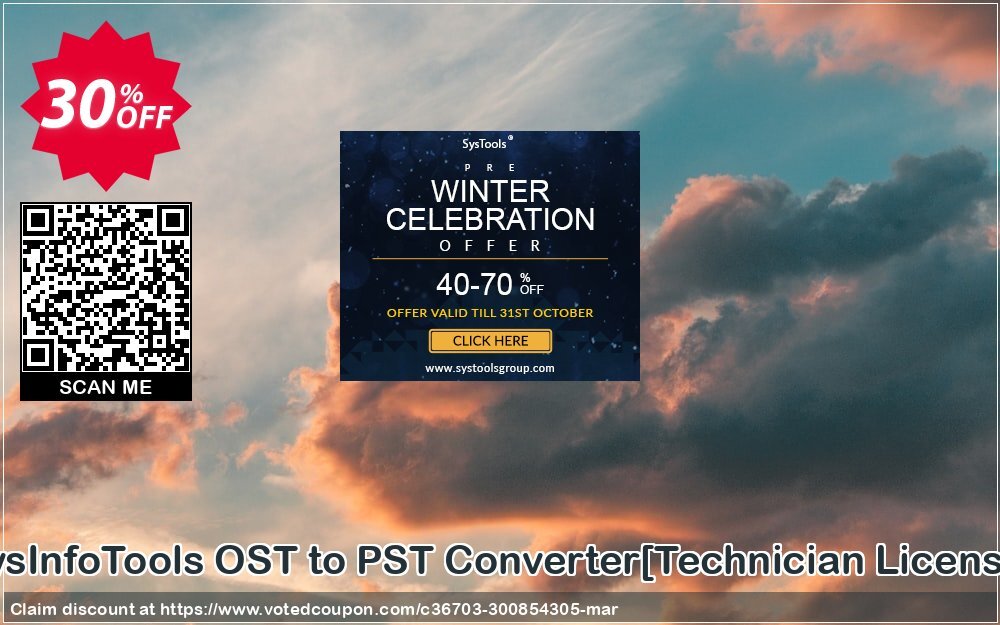 SysInfoTools OST to PST Converter/Technician Plan/ Coupon Code May 2024, 10% OFF - VotedCoupon