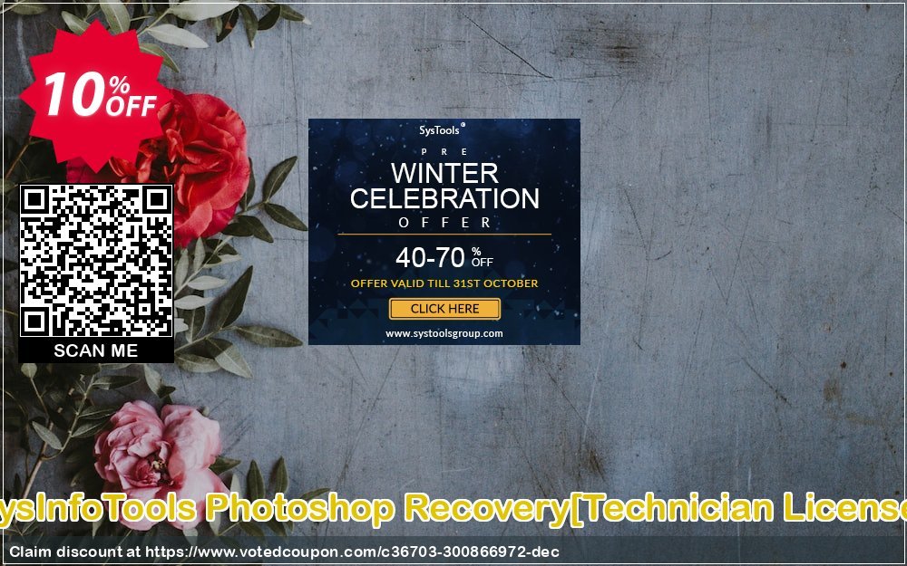 SysInfoTools Photoshop Recovery/Technician Plan/ Coupon Code Apr 2024, 10% OFF - VotedCoupon