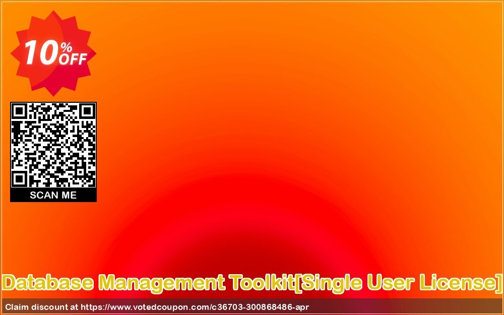 Database Management Toolkit/Single User Plan/ Coupon Code Jun 2024, 10% OFF - VotedCoupon