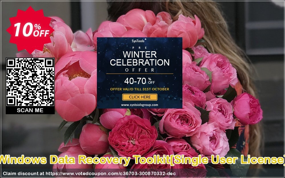 WINDOWS Data Recovery Toolkit/Single User Plan/ Coupon Code May 2024, 10% OFF - VotedCoupon