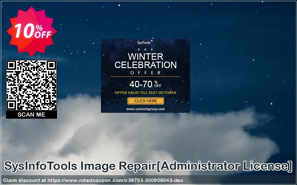 SysInfoTools Image Repair/Administrator Plan/ Coupon, discount Promotion code SysInfoTools Image Repair[Administrator License]. Promotion: Offer SysInfoTools Image Repair[Administrator License] special discount 