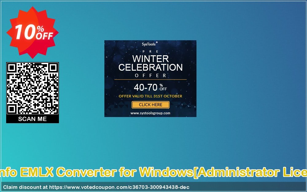 SysInfo EMLX Converter for WINDOWS/Administrator Plan/ Coupon Code Apr 2024, 10% OFF - VotedCoupon