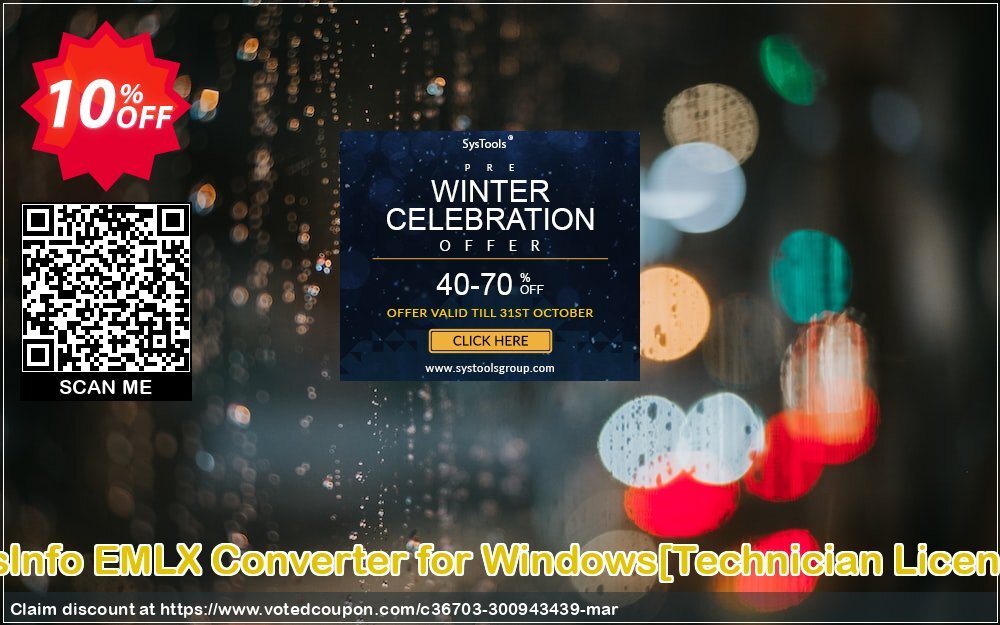 SysInfo EMLX Converter for WINDOWS/Technician Plan/ Coupon Code Apr 2024, 10% OFF - VotedCoupon