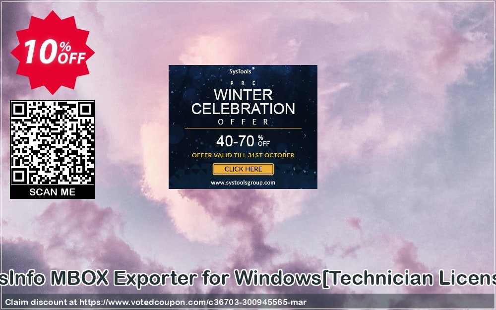 SysInfo MBOX Exporter for WINDOWS/Technician Plan/ Coupon Code Apr 2024, 10% OFF - VotedCoupon