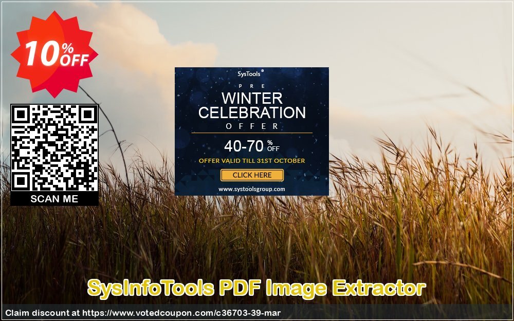 SysInfoTools PDF Image Extractor Coupon, discount SYSINFODISCOUNT. Promotion: Coupon code for SysInfo tools software