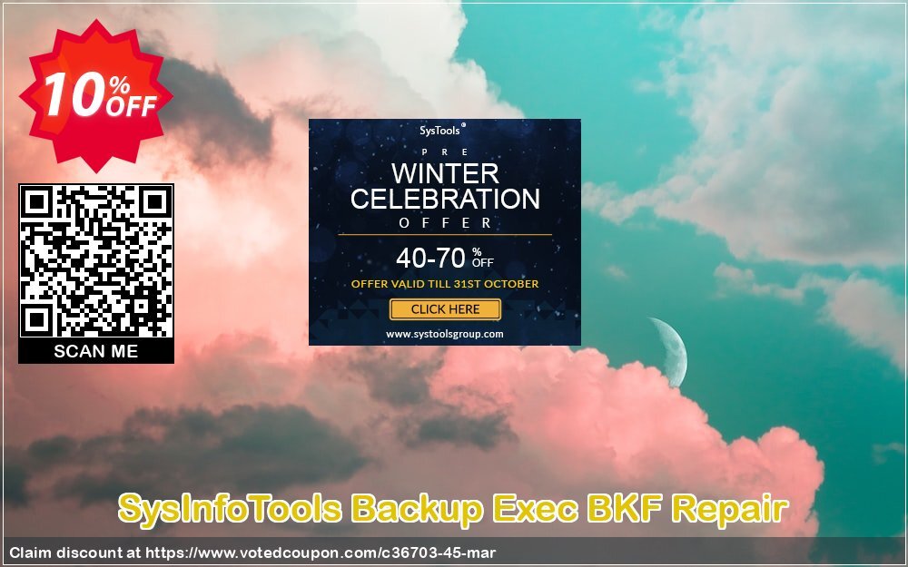 SysInfoTools Backup Exec BKF Repair Coupon Code Apr 2024, 10% OFF - VotedCoupon