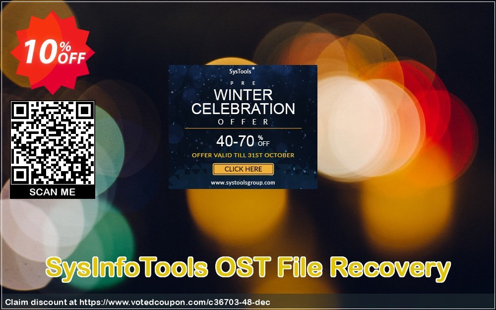SysInfoTools OST File Recovery Coupon, discount SYSINFODISCOUNT. Promotion: Coupon code for SysInfo tools software