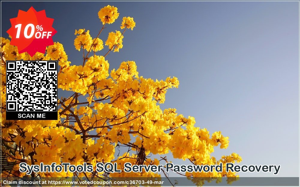 SysInfoTools SQL Server Password Recovery Coupon, discount SYSINFODISCOUNT. Promotion: Coupon code for SysInfo tools software