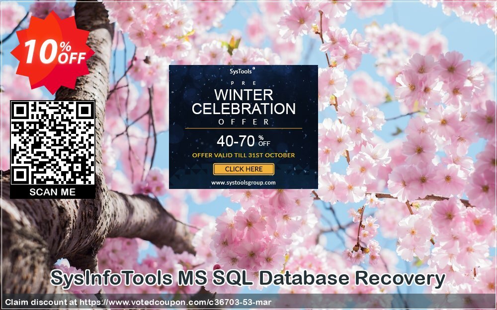 SysInfoTools MS SQL Database Recovery Coupon, discount SYSINFODISCOUNT. Promotion: Coupon code for SysInfo tools software