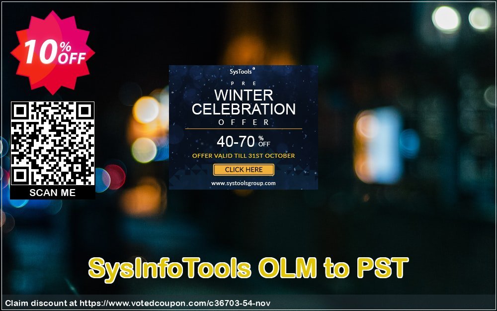 SysInfoTools OLM to PST Coupon, discount SYSINFODISCOUNT. Promotion: 