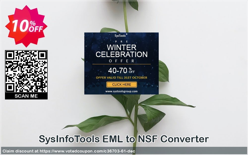 SysInfoTools EML to NSF Converter Coupon Code Apr 2024, 10% OFF - VotedCoupon