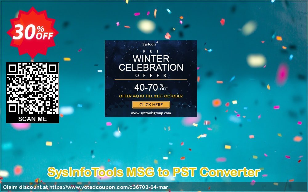 SysInfoTools MSG to PST Converter Coupon, discount SYSINFODISCOUNT. Promotion: Coupon code for SysInfo tools software