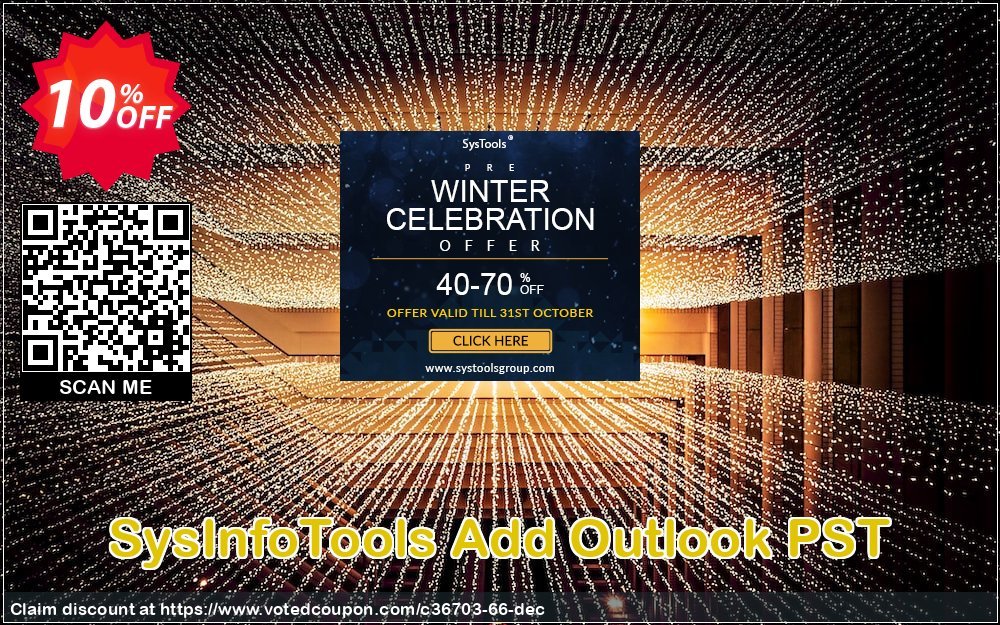 SysInfoTools Add Outlook PST Coupon, discount SYSINFODISCOUNT. Promotion: Coupon code for SysInfo tools software