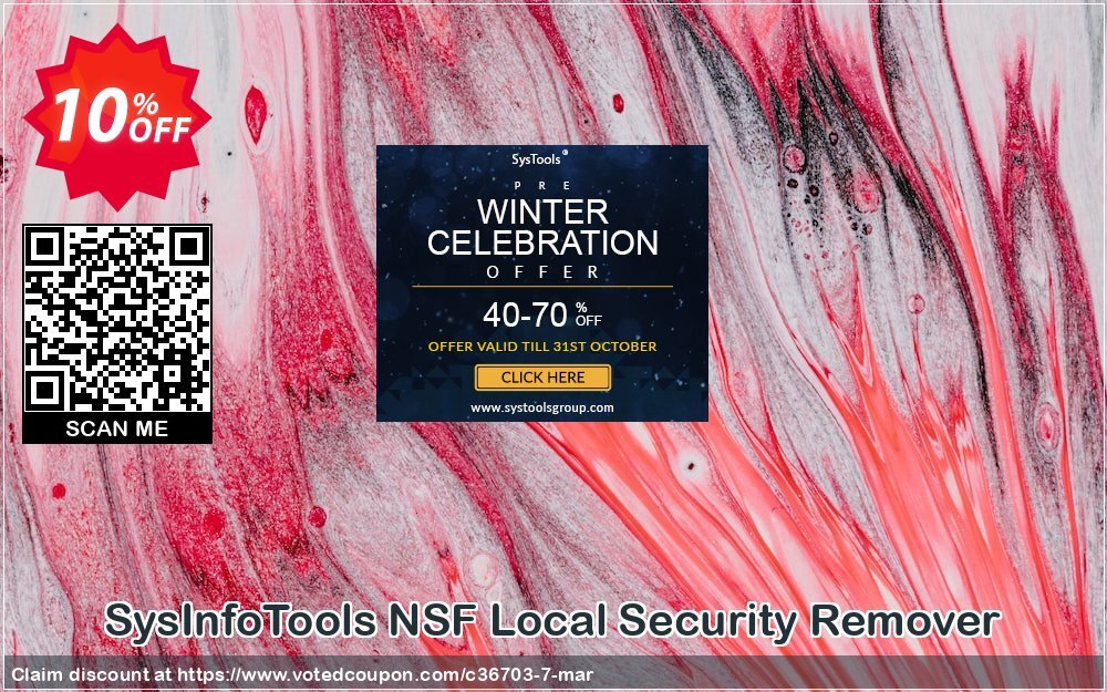 SysInfoTools NSF Local Security Remover Coupon, discount SYSINFODISCOUNT. Promotion: Coupon code for SysInfo tools software