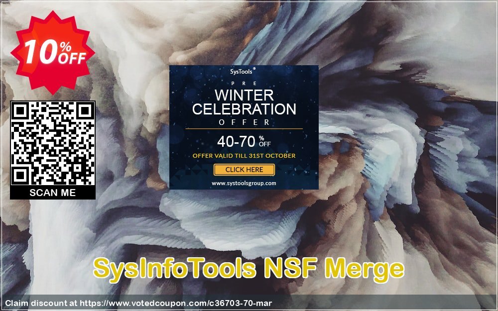 SysInfoTools NSF Merge Coupon, discount SYSINFODISCOUNT. Promotion: Coupon code for SysInfo tools software