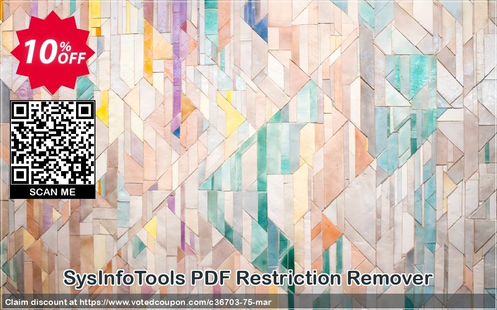 SysInfoTools PDF Restriction Remover Coupon, discount SYSINFODISCOUNT. Promotion: Coupon code for SysInfo tools software