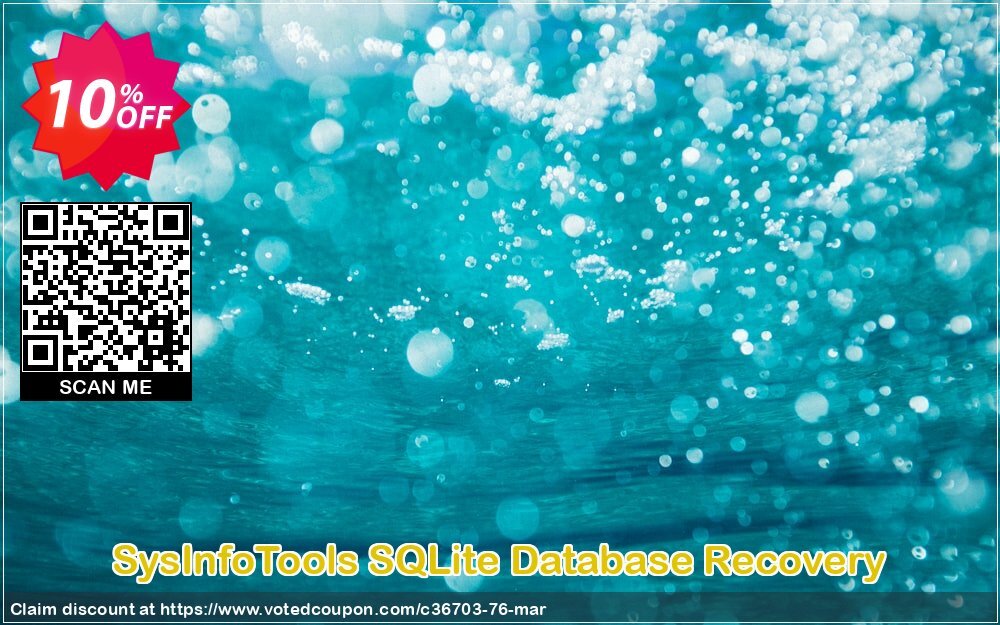 SysInfoTools SQLite Database Recovery Coupon, discount SYSINFODISCOUNT. Promotion: Coupon code for SysInfo tools software