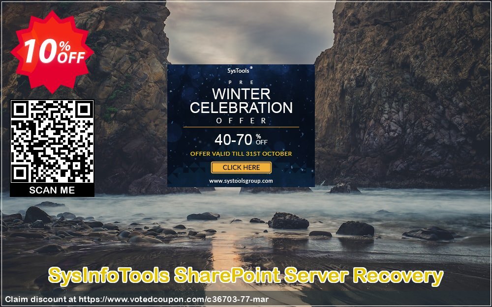 SysInfoTools SharePoint Server Recovery Coupon, discount SYSINFODISCOUNT. Promotion: Coupon code for SysInfo tools software