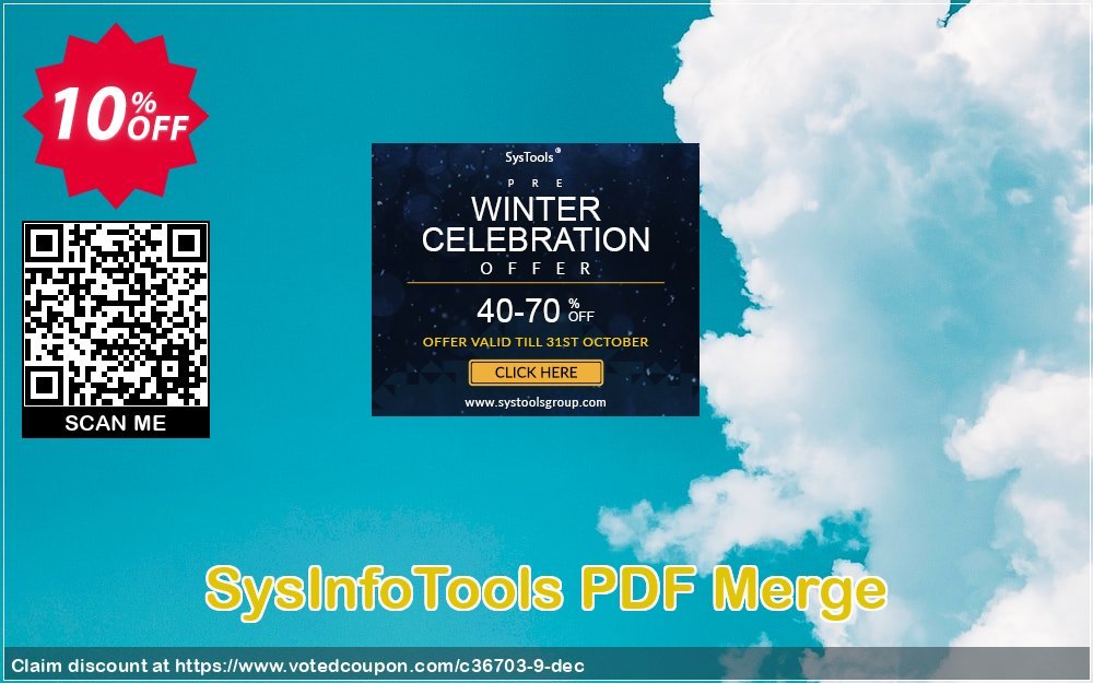 SysInfoTools PDF Merge Coupon, discount SYSINFODISCOUNT. Promotion: Coupon code for SysInfo tools software