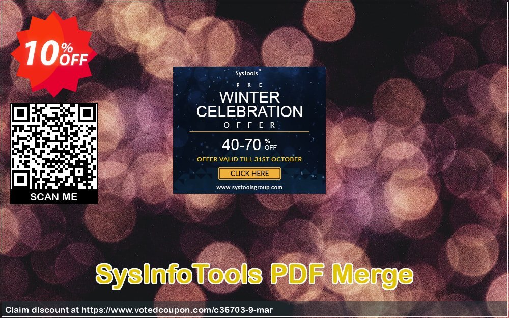 SysInfoTools PDF Merge Coupon, discount SYSINFODISCOUNT. Promotion: Coupon code for SysInfo tools software