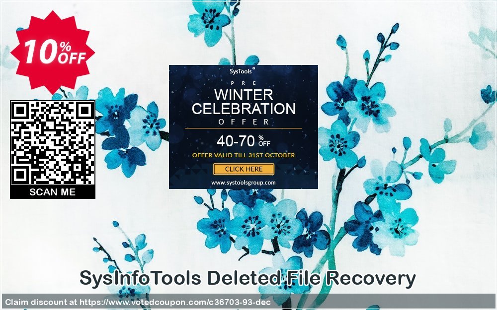 SysInfoTools Deleted File Recovery Coupon, discount SYSINFODISCOUNT. Promotion: SYSINFO TOOLS coupon discount (36703)
