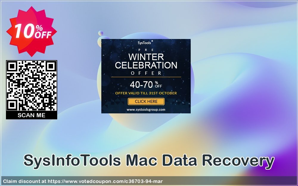 SysInfoTools MAC Data Recovery Coupon, discount SYSINFODISCOUNT. Promotion: SYSINFO TOOLS coupon discount (36703)