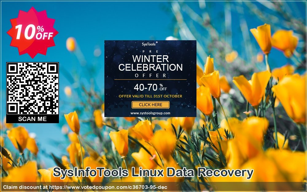 SysInfoTools Linux Data Recovery Coupon, discount SYSINFODISCOUNT. Promotion: SYSINFO TOOLS coupon discount (36703)