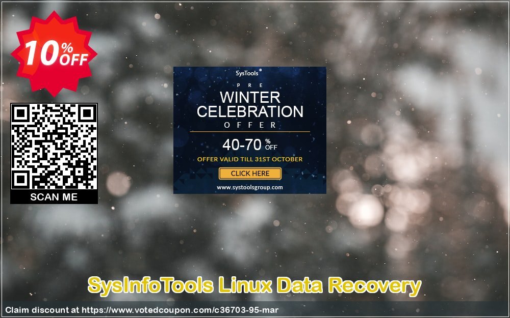 SysInfoTools Linux Data Recovery Coupon, discount SYSINFODISCOUNT. Promotion: SYSINFO TOOLS coupon discount (36703)