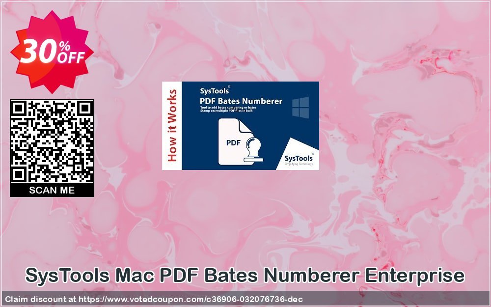 SysTools MAC PDF Bates Numberer Enterprise Coupon, discount 30% OFF SysTools Mac PDF Bates Numberer Enterprise, verified. Promotion: Awful sales code of SysTools Mac PDF Bates Numberer Enterprise, tested & approved