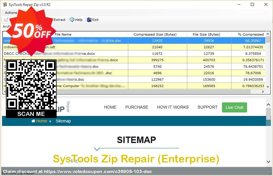 SysTools Zip Repair, Enterprise  Coupon, discount SysTools coupon 36906. Promotion: 