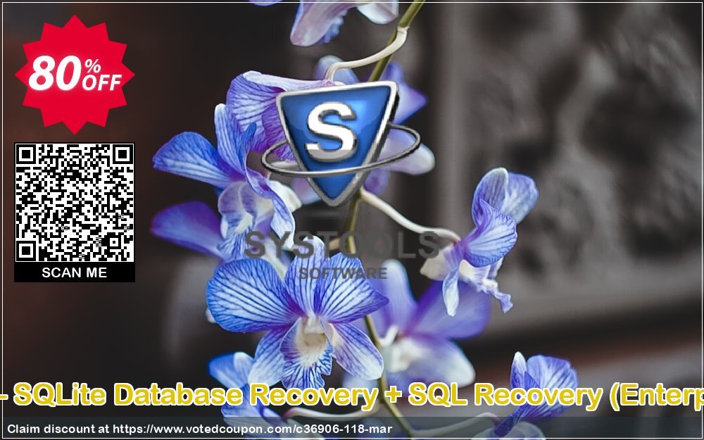 Bundle Offer - SQLite Database Recovery + SQL Recovery, Enterprise Plan  Coupon, discount SysTools coupon 36906. Promotion: 