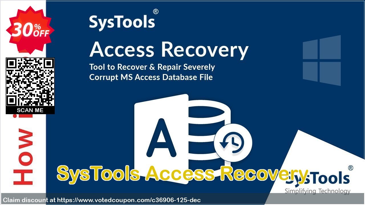 SysTools Access Recovery Coupon, discount 30% OFF SysTools Access Recovery, verified. Promotion: Awful sales code of SysTools Access Recovery, tested & approved