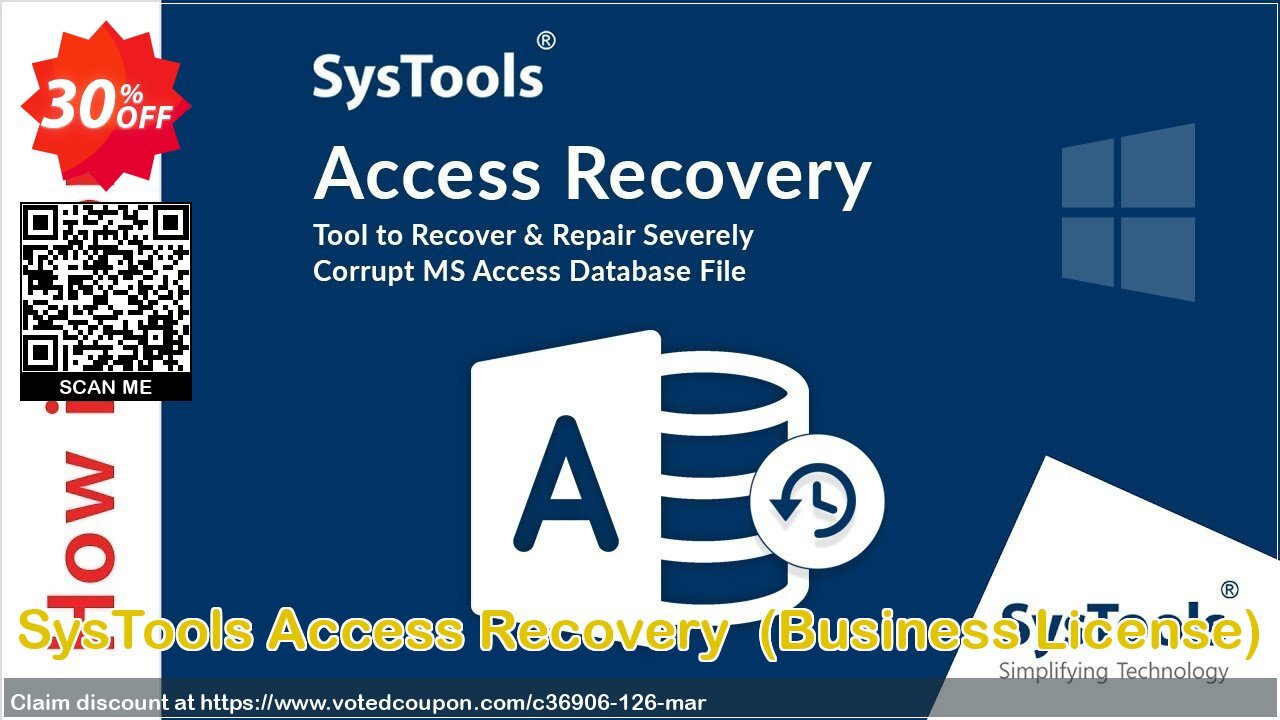 SysTools Access Recovery , Business Plan  Coupon Code Apr 2024, 30% OFF - VotedCoupon