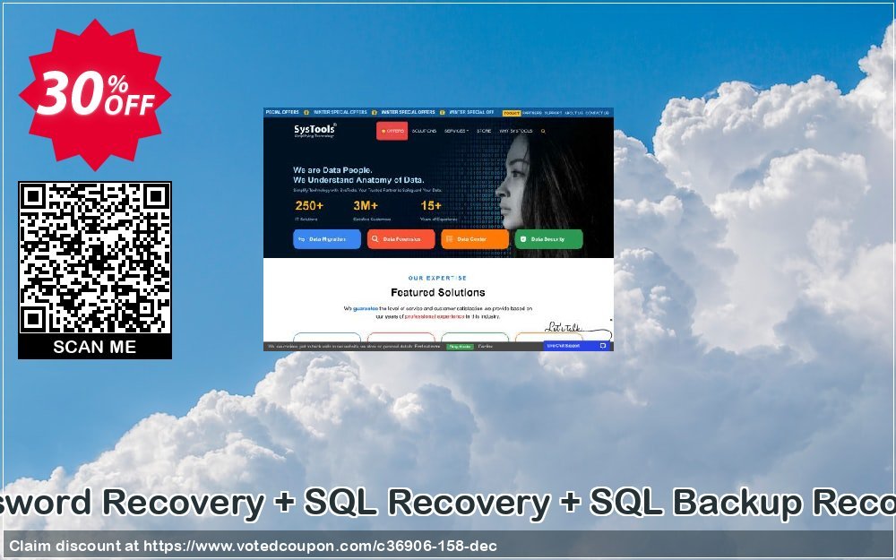 Bundle Offer - SQL Password Recovery + SQL Recovery + SQL Backup Recovery, Personal Plan  Coupon, discount SysTools Summer Sale. Promotion: 