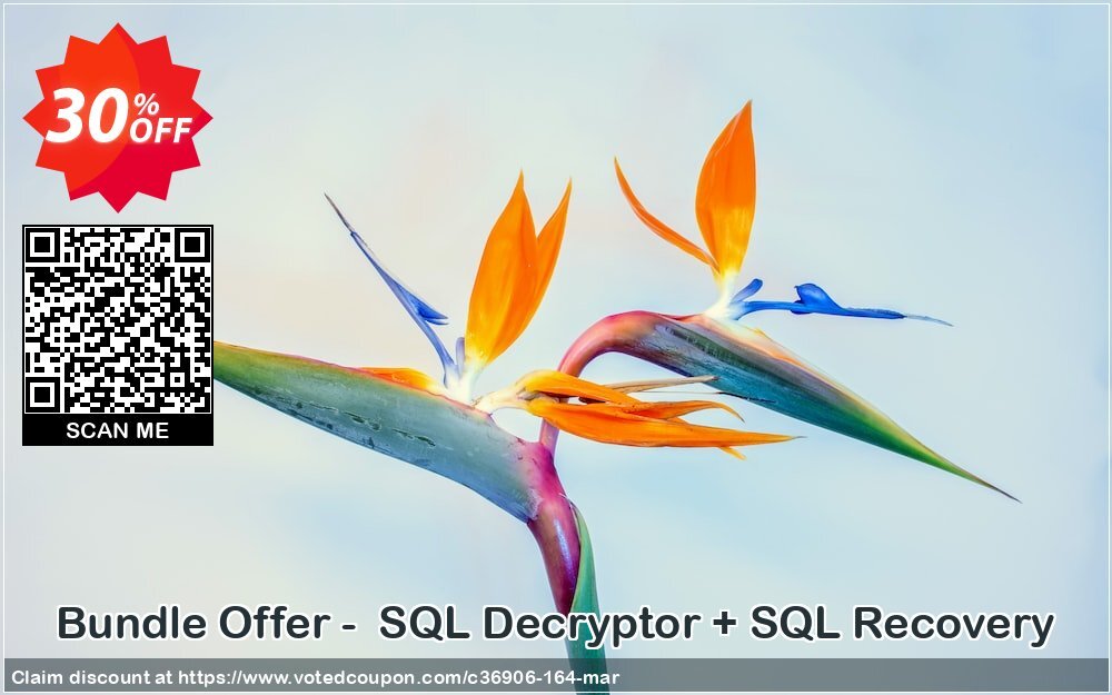 Bundle Offer -  SQL Decryptor + SQL Recovery Coupon, discount SysTools Summer Sale. Promotion: 